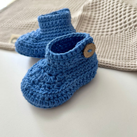Ankle Bootees - Cobalt