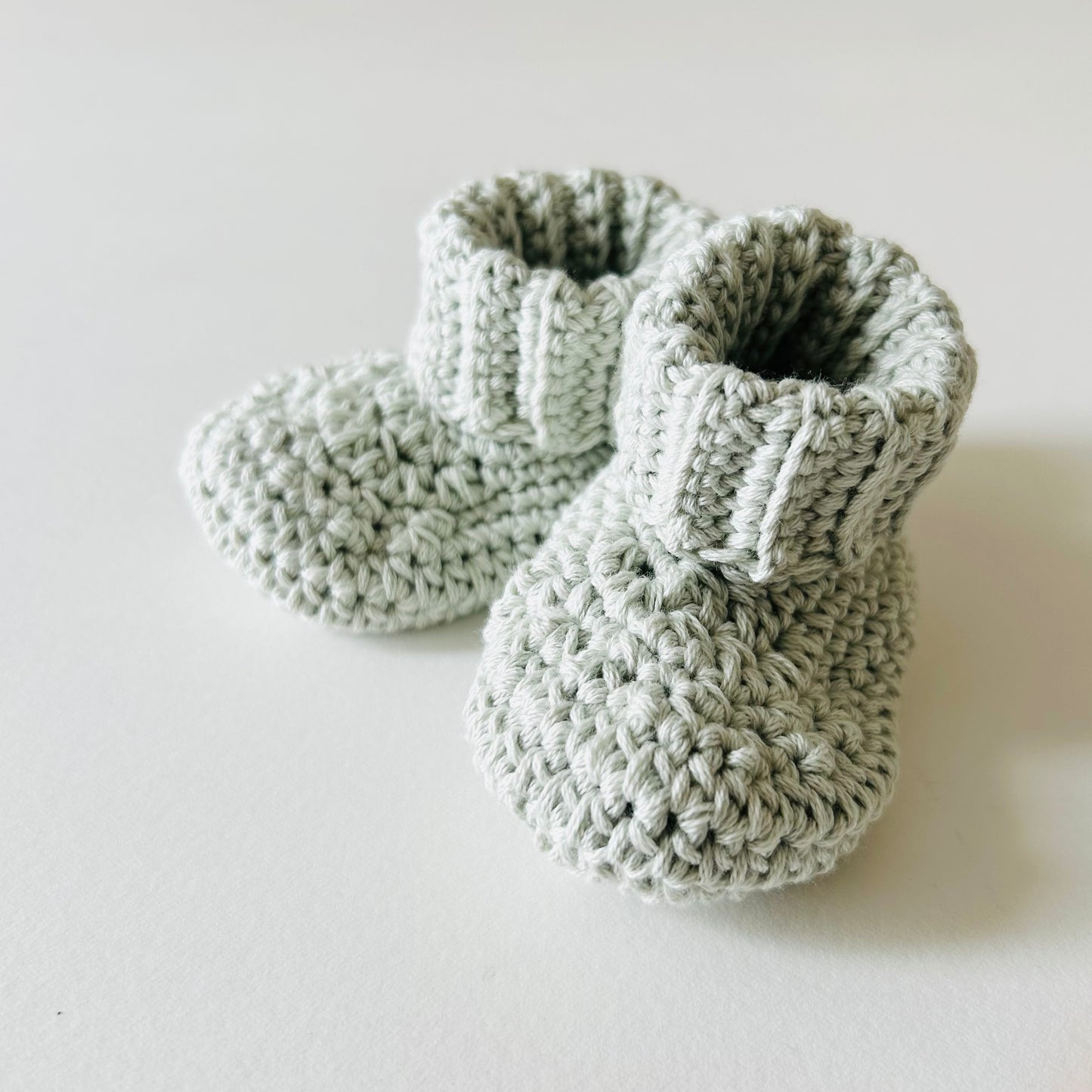 Ribbed Bootees - Stone-grey