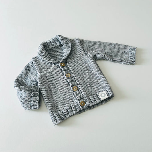 Aaron Cardigan - Dusty Blue