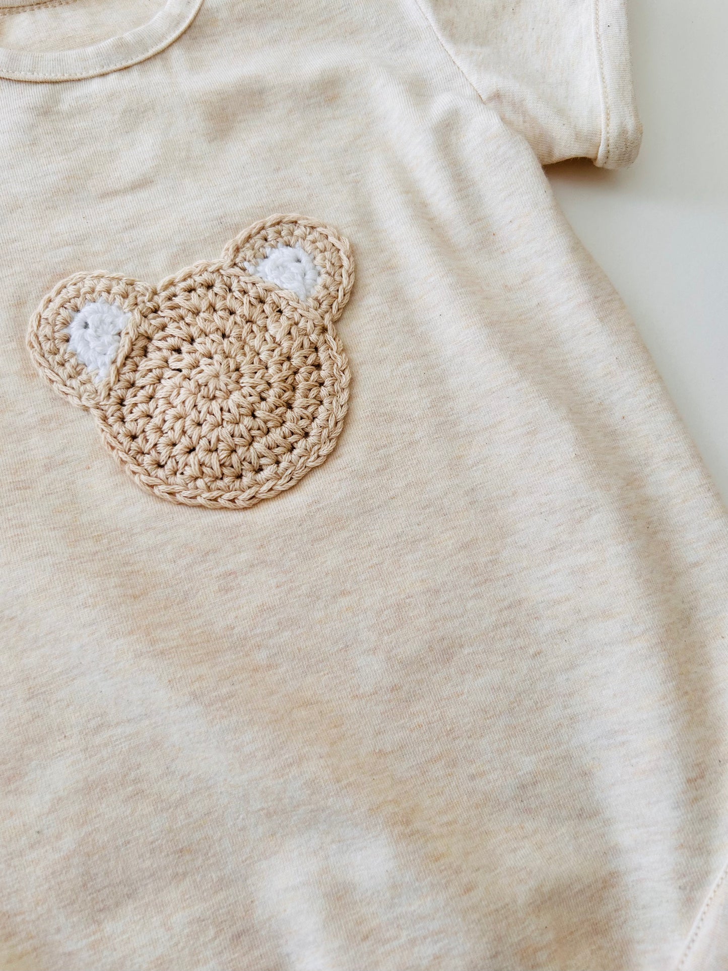 Baby Bear Bodysuit - Biscuit