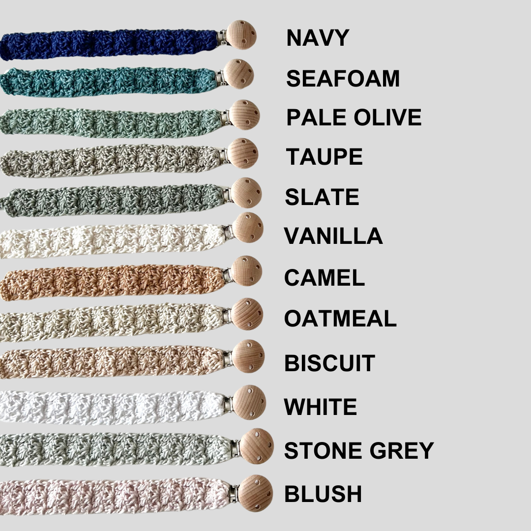 Crocheted Pacifier Clip