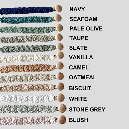 Crocheted Pacifier Clip