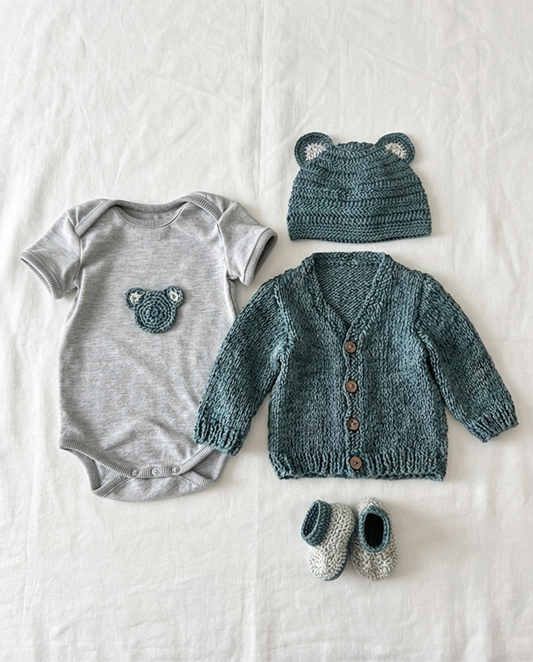 Bear Gift Box - Teal