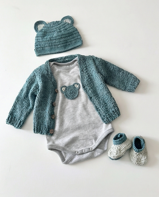 Bear Gift Box - Teal