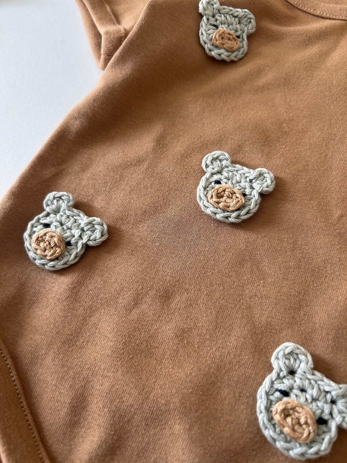 Baby Bear Bodysuit - Camel