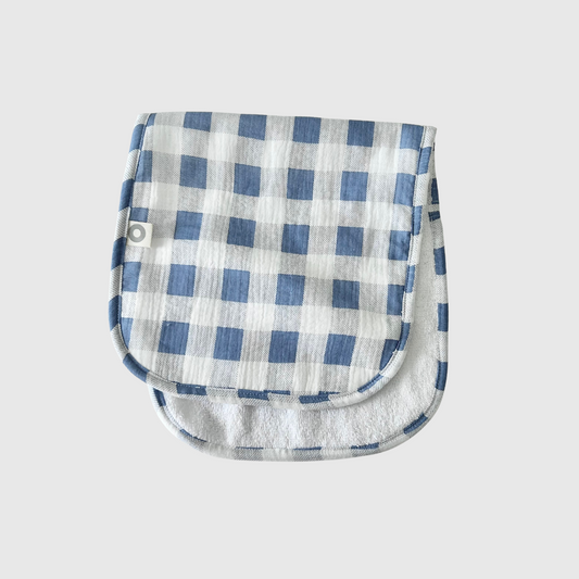Burp Cloth - Denim Plaid