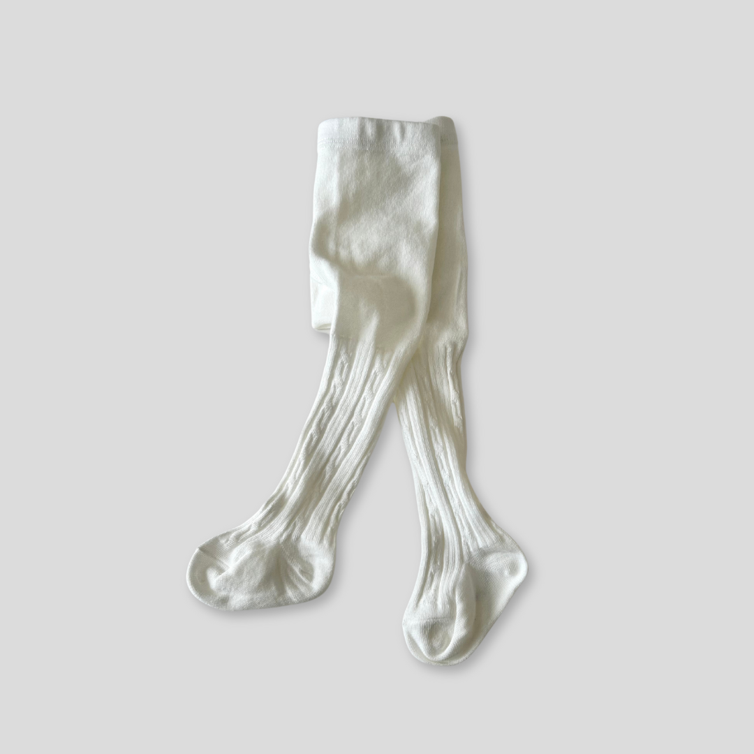 Cable Tights - Milk
