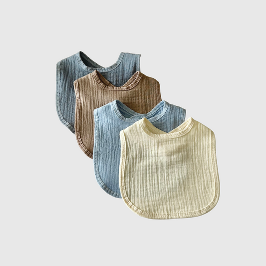 Baby Bibs - Pack of 4 - Blue
