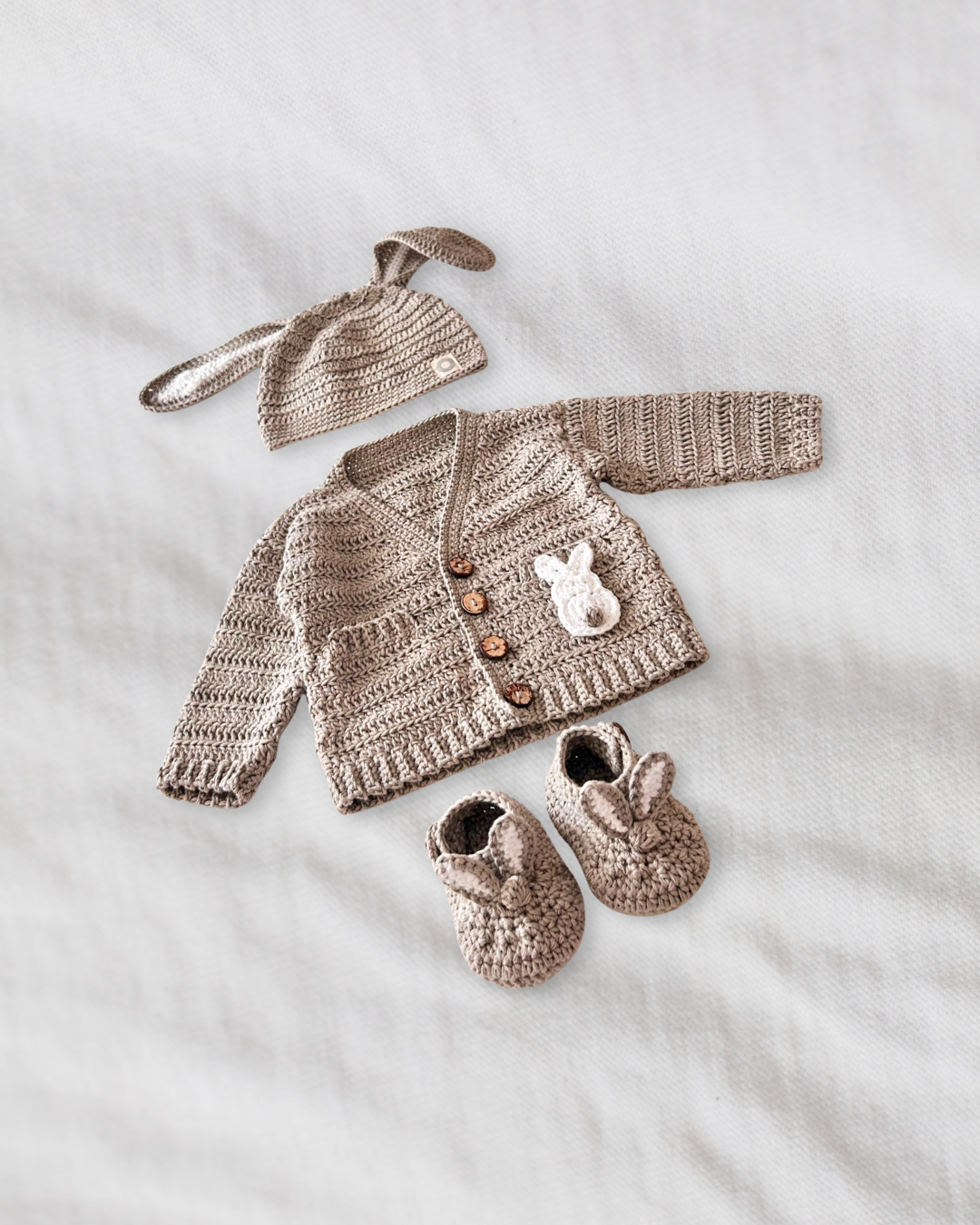 Bunny Cardigan - Taupe