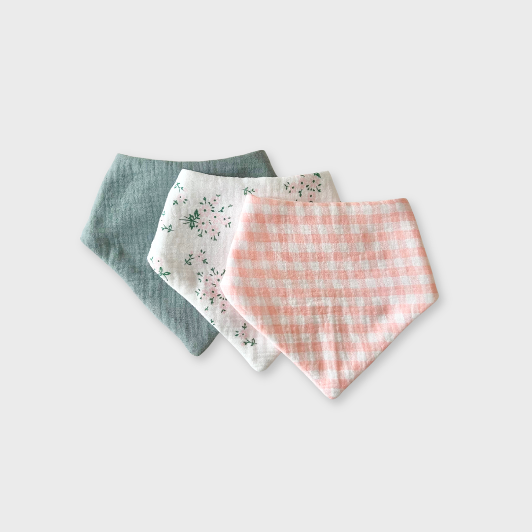 Baby Bib Set - Pack of 3 - Blush