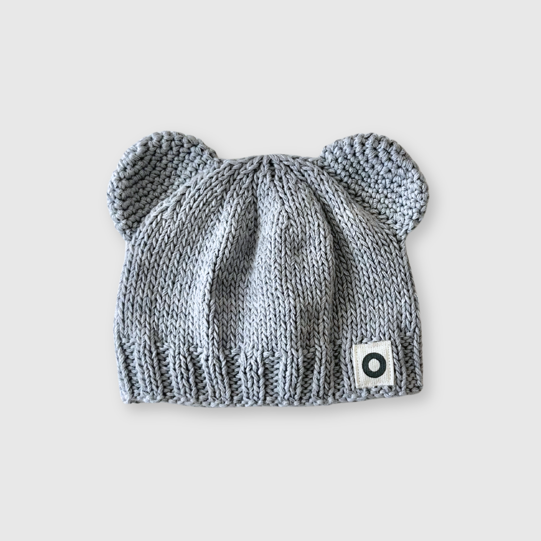 Bear Beanie - Dusty Blue