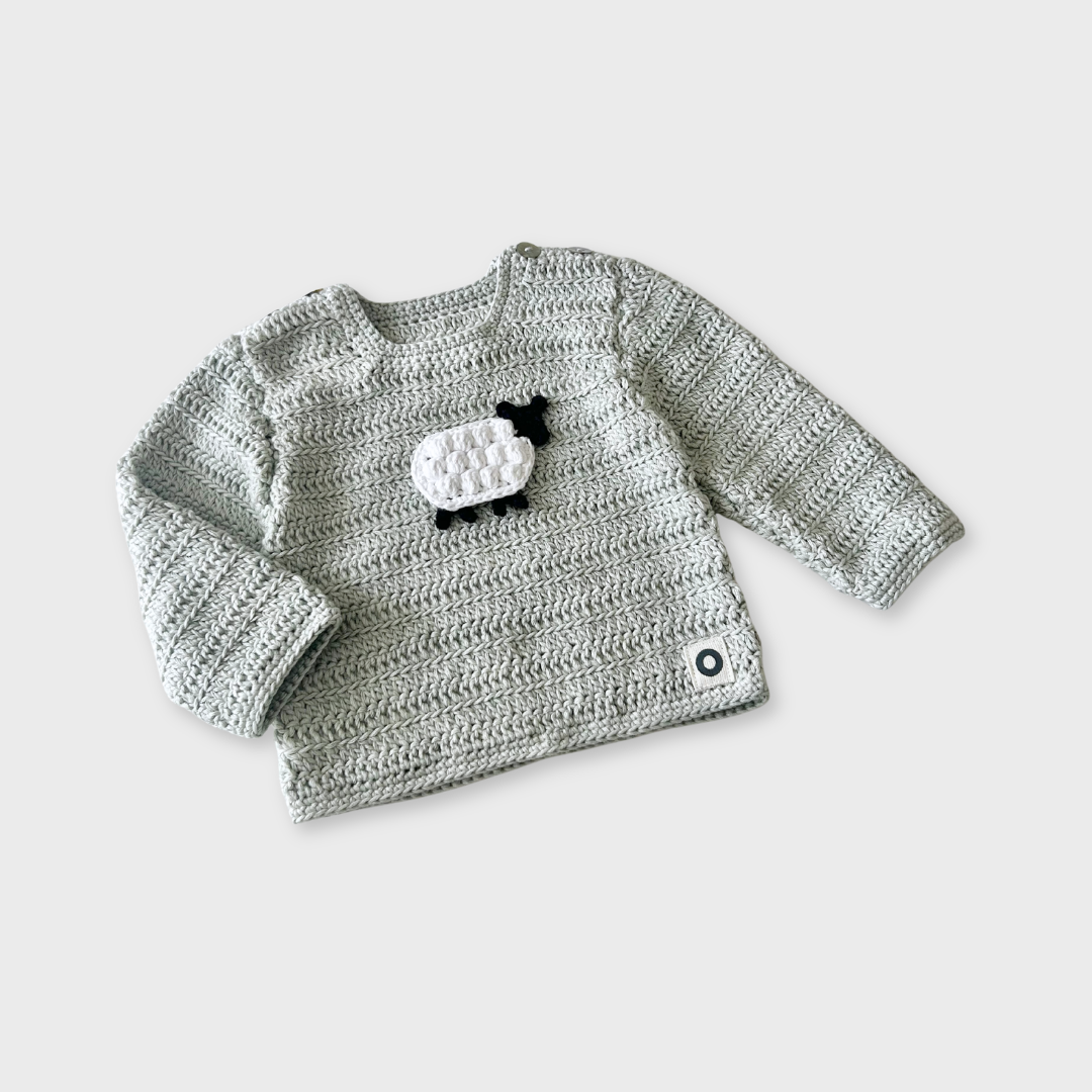 Little Lamb Jersey - Stone-grey