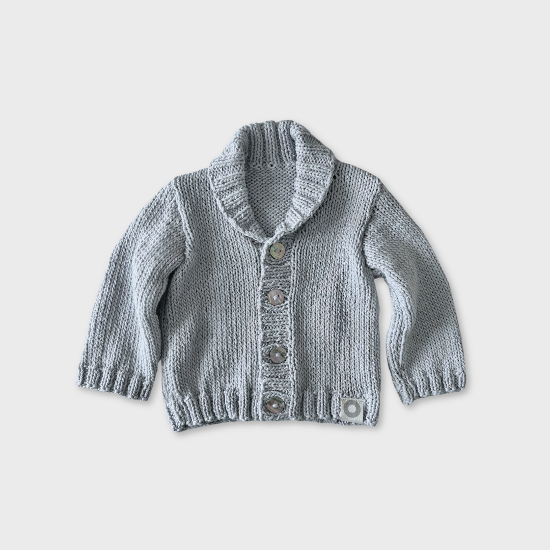 Aaron Cardigan - Dusty Blue