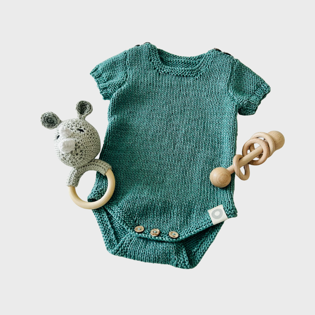 Finn Romper - Pine Green