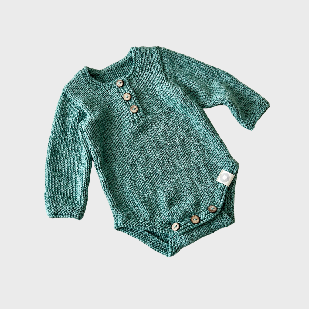 Finley Romper - Pine Green