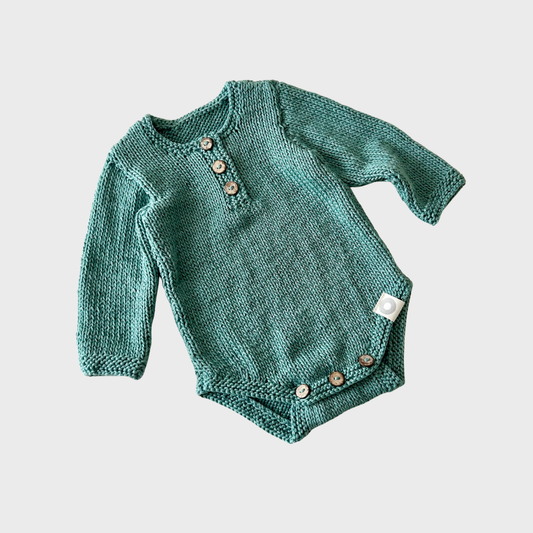 Finley Romper - Pine Green