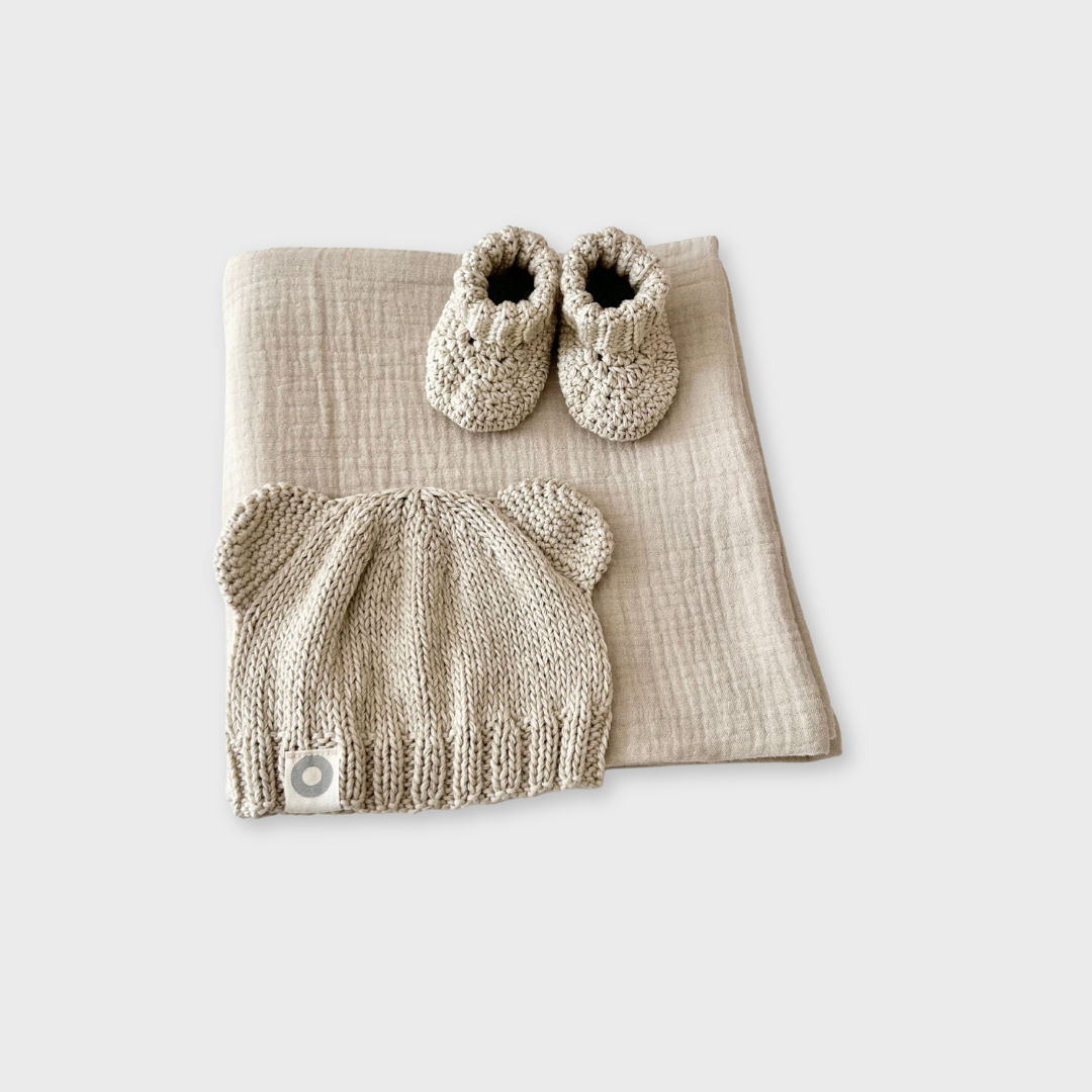 Bear Gift Set - Oatmeal