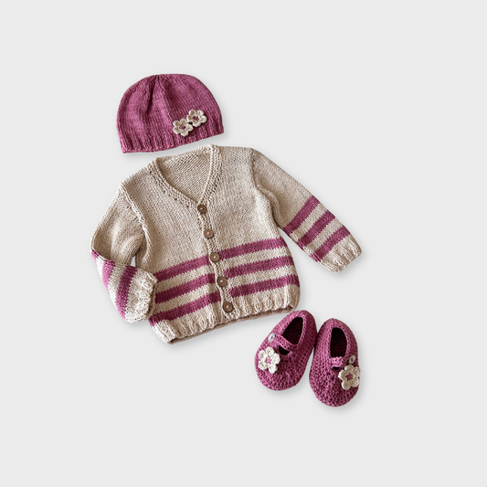 Plum & Oatmeal Gift Set - 6-12 months