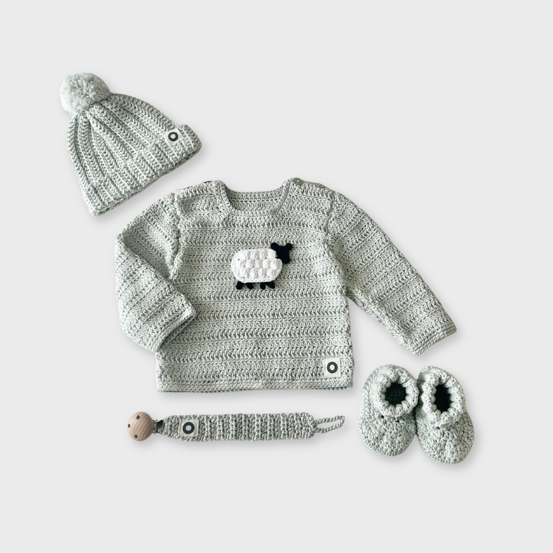 Little Lamb Jersey - Stone-grey