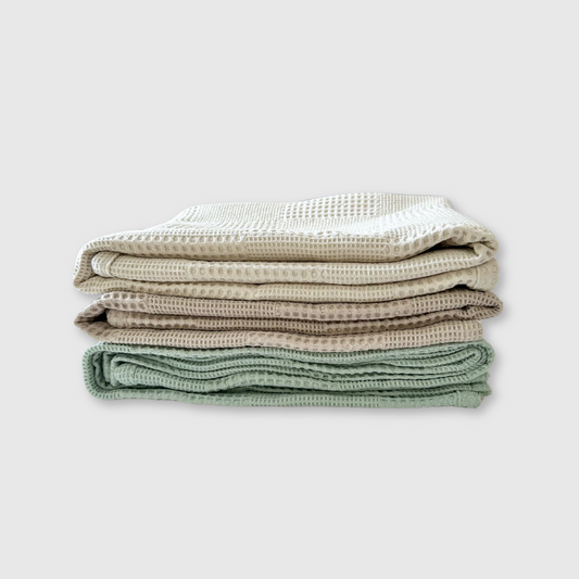 Waffle Blanket - Taupe