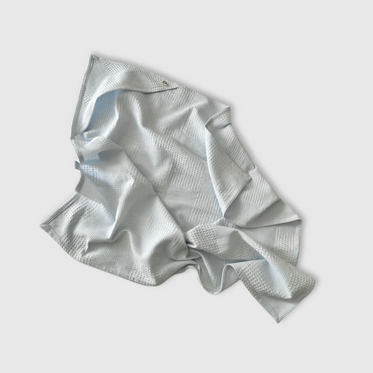Waffle Weave Hooded Towel - Cloud