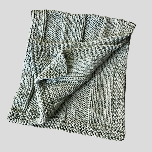 Ribbed Baby Blanket - Slate